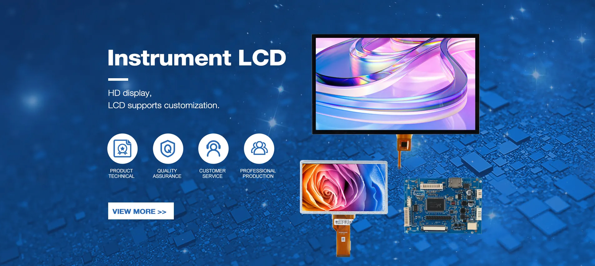 LCD-Display des Instruments